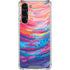 Rainbow Wave Brush Stroke by Etta Vee Galaxy S24 FE Clear Case